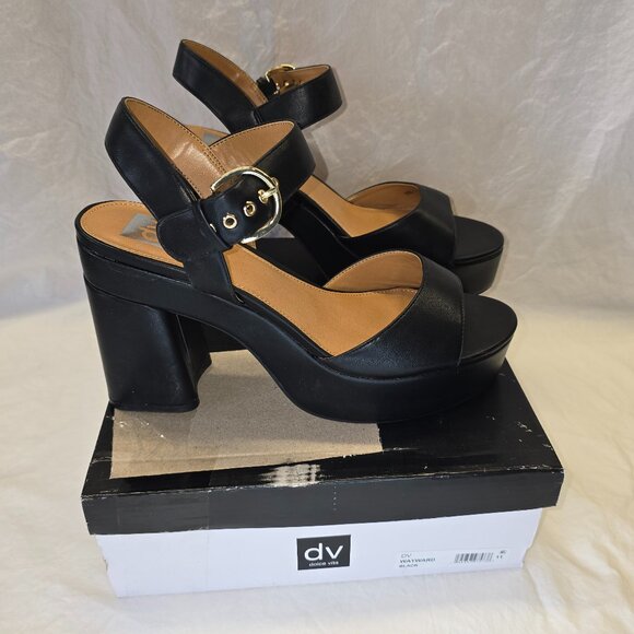DV by Dolce Vita Platform Sandal, Women's Size 11 in Black, New in Box - Picture 1 of 8